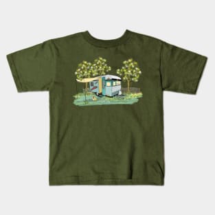 Lets Go Camping! Vintage Retro style..... Kids T-Shirt